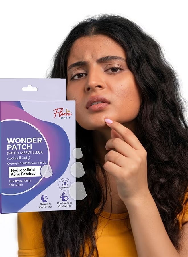 Floren Amazing Overnight Acne Patch | 28 Patches, 3 Sizes (8mm, 10mm, and 12mm) | Thick Hydrocolloid Acne Patch | More Effective with Extra Adhesion for Wound/Acne Healing | Acne Patch Stickers | South Korean Skincare | Drug-Free - Image 2